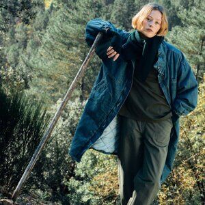 American Vintage Rygaby Trousers, Khaki Green, Size S